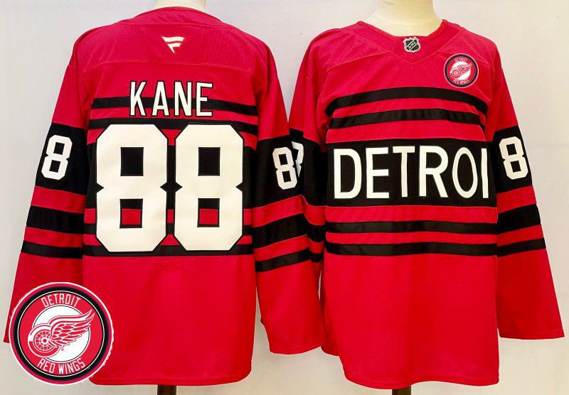Men Detroit Red Wings #88 Kane Red Fanatics 2025 NHL Jersey style 6->detroit red wings->NHL Jersey